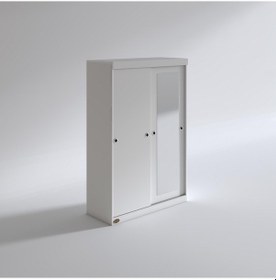 Resim Kenzlife Gardırop Sürgülü Kapaklı Kapılı 120 Papatya Byz Aynalı Gardolap Dolap 