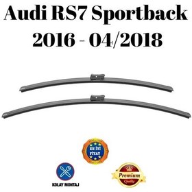 Resim Audi Rs7 Sportback 2016 2017 2018 Uyumlu Araca Özel Ön Cam Muz Tipi Silecek Süpürgesi Takımı 65/53cm 2li Set Silbak 
