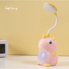 Resim nesever store Sevimli Dinozor Masa Lambası, Pembe, 28x9, 