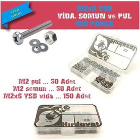 Resim M2X6 Ysb Vida Somun ve Pul Seti - 450 Parça 