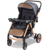 Resim Babycare Combo Maxi Pro Çift Yönlü Bebek Arabası Gold 