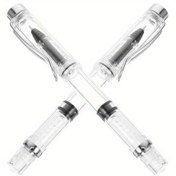 Resim 2 Adet Jel Kalem 0.38/0.5mm Akıcı Yazım Taşınabilir Büyük Kapasiteli Mürekkep Kalemi, Kaligrafi Ofis Okul Hediyeleri 
