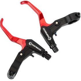 Resim Alaşım Bisiklet Fren Kolları Seti Çocuk Çocuklar Mtb Bisiklet V-fren Kolu Kırmızı A 