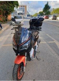 Resim Motocam Qj Atr 125 Ön Cam 2023-2026 Model 75cm Şeffaf Renkli 4mm Uzun 