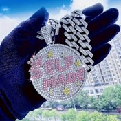 Resim 1 adet Yıldız Şeklinde "SELF MADE" Buz Kolye Küba Zinciri - Erkekler & Kadınlar için Unisex Hip-Hop Takı, Dayanıklı Elektro Kaplama Bitişli, Günlük Kullanım, Müzik Festivalleri, Ramazan, Mardi Gras ve 4 Temmuz Hediyeleri, Hip Hop Kolye, Festival Aksesuarları, Trendy Aksesuar, Işıltılı Kristaller 