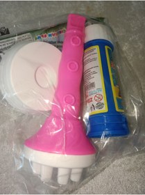 Resim HANK TİCARET Köpük Oyuncağı - Baloncuk Üflemeli Köpük Flüt - Çocuklar İçin Eğlenceli Pembe Renkli 