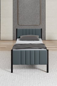 Resim Lotus Metal Karyola Antrasit - 160x200 cm 