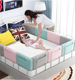 Resim 200 Cm Serenty Plus Yatak Bariyeri Bebek Ve Çocuk Korkuluğu Gri 