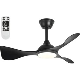 Resim Cata Zürih Ledli Tavan Vantilatörü 40W Aydınlatma 70W Fan Kumandalı Dekoratif 3 Kanat 