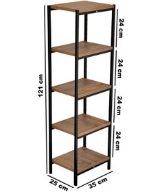 Resim Kitaplık 5 Katlı Çok Amaçlı Dolap Raf 5248 