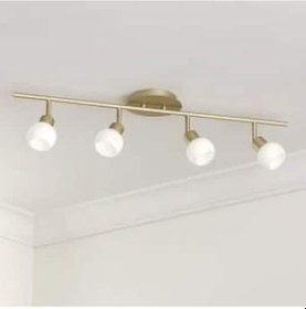 Resim Rsylight Modern Ekitme Kaplama 180 Derece Hareketli Beyaz Opal Camlı Dekoratif Tavan Plofyoner Avize Eskitme - Beyaz 