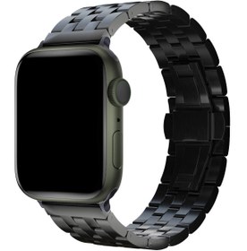 Resim Apple Watch Uyumlu Çelik Steel Loop Kordon Night - 38 - 40 - 41 - (42-Watch-10 - 11)mm 