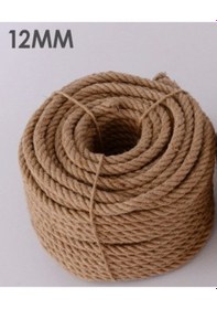 Resim 12 Mm Kendir Halat - Jüt Halat Kalın Ip Salıncak Halatı 5 Metre 