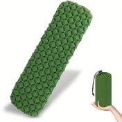 Resim Ultra Hafif Şişme Yatak - Dikdörtgen, Taşınabilir, Katlanabilir Kamp Matı, Dayanıklı Polyester Kumaşlı, Nem Emici, Sırt Çantası ve Açık Hava Maceraları İçin İdeal, Açık Hava Uyku Ekipmanı | Dikdörtgen Yatak | Kompakt Yatak 