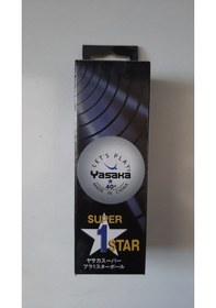 Resim Yasaka Masa Tenis Topu 3 Lü Beyaz 1 Yıldız -40+ 