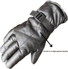 Resim İşnar Moda Kışlık Motorcu Eldiveni Kar tipi 