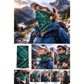 Resim Colizon Unisex Motosiklet Maskesi Bandana - Uv Korumalı Termal Outdoor Boyunluk-Buff 
