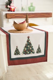 Resim AYSHome Yılbaşı Ağacı Figürlü Runner 