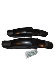 Resim motobisikletim 16/20 Jant Bmx Bisiklet Plastik Çamurluk Takımı Karışık Renk Siyah 