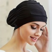 Resim Uzun Saçlar İçin Esnek ve Rahat Yüzme Bone, Erkekler ve Kadınlar İçin Yüzme Eğitim Ekipmanı 