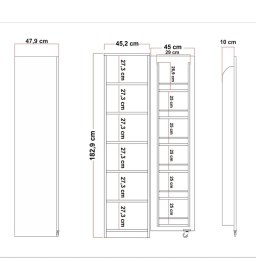 Resim Merisa Kiler Dolap 90 Derece 