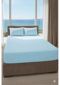 Resim Özdilek Çift Kişilik Colourist Çarşaf - Aqua Aqua 