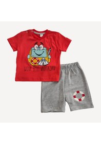 Resim Cebeciticaret Erkek Bebek Ikili Takım Şortluturuncu 