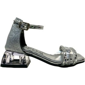 Resim Tuğba Ortopedi 59 Kız Çocuk Topuklu Abiye Ayakkabı Gümüş 