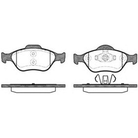 Resim MGA 55247 Fren Balatası Ön Fiesta IV 95- Fiesta V 01- Fusion 02- Puma 97- / Mazda 2 03- Mazda 121 96- 