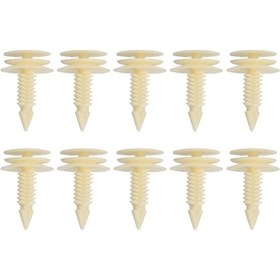 Resim Neevoyu 10 Adet Nylon Ön Kapı Panel Klembi, Gmo İçin Yerine Geçici, 10153057 Oem Numara, Sarı, 12.1x11.6x2cm 