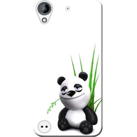 Resim Ceppare Htc Desire 530 Kılıf Desen Baskılı Silikon Kapak Sevimli Panda STK:168 
