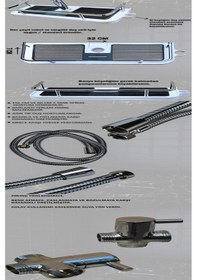 Resim Yeni Nesil Robot Yağmurlama Tepe Duş Başlığı Seti Kare Model Krom 