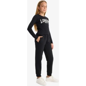 Resim DeFacto Standart Fit Basic Düz Beli Lastikli Okul Jogger Eşofman Altı Kız Çocuk Y1226A625AU 