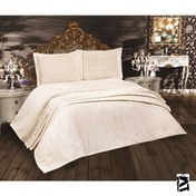 Resim Cotton House Dora Tek Kişilik Krem Yatak Örtüsü 