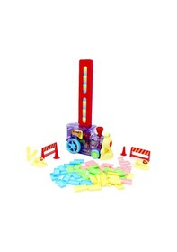 Resim Oyuncak Domino Taşı Dizen Tren Seti Oyuncak Tren Domino Taşları 