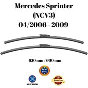 Resim Mercedes Sprinter Ncv3 2006 2007 2008 2009 Uyumlu Ön Cam Muz Tipi Silecek Süpürgesi Seti 650/600mm Silbak 