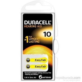 Resim Duracell Kulaklık No 10 ( 1 Paket - 6 Tek Pil ) 