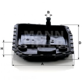 Resim BMW 3 (E90/E91/E92/E93) 320xd 145kw 197hp Şanzuman Filtresi H50001 MANN 