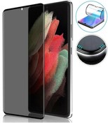 Resim Dolia Samsung Galaxy S21 Plus 9d Full Kaplayan Kavisli Gizlilik Filitreli Hayalet Flexible Polymer Nano 