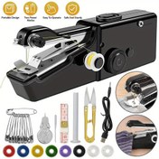 Resim 1 adet Mini Taşınabilir Dikiş Makinesi Kiti, Elde Tutulan Kablosuz Terzi ile USB Güç Kaynağı, Kolay Kullanım, Güvenli ve Dayanıklı, Kendin Yap ve Seyahat için Aksesuarlar Dahil - Siyah 