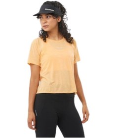 Resim Salomon Salomon Shkout Air Crop Kadın Koşu Tişört 55118 Çok Renkli 