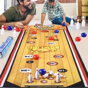 Resim Parti Vurgusu] Cheng Rong Masaüstü Kıvırma & Bowling Oyunu - İç/Dış Mekan Eğlencesi için Etkileşimli Oyun Matı, Aile Toplantıları, Doğum Günleri, Mezuniyetler için Mükemmel - Güç Gerektirmez, Çok Renkli 