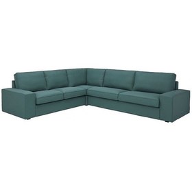 Resim 5'li Köşe Kanepe, Kelinge Gri-turkuaz Gri 