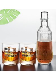Resim Bk Gift Kişiye Özel İsimli Dtf But First Whiskey Tasarımlı İkili Viski Kadehi Ve Karaf Seti, Arkadaşa Hediye, Sevgiliye Hediye Kobitmeyencom30441 Bk G 