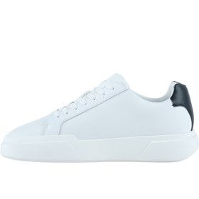 Resim Calvin Klein Chunky Cupsole Erkek Beyaz Deri Ayakkabı (YM0YM01344-01W) 