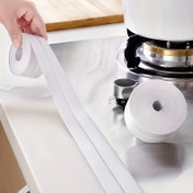 Resim 1 Rulo 5m Sihirli Banyo Küveti ve Duvar Yapışkanlı Su Geçirmez Mühürleme Bandı - Kum Önleyici, Lekelere Dayanıklı Çok Yüzeyli Yapıştırıcı Halılar, Ahşap, Cam, Sert Zeminler için - Küvet/Duş Sızıntısı Önleme, Küf Karşıtı Nem Bariyeri, Banyo Su Geçirmezliği | Pürüzsüz Bitiş | Dayanıklı Mühürleme Bandı, Banyo Aksesuarları 