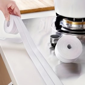 Resim 1 Rulo 5m Sihirli Banyo Küveti ve Duvar Yapışkanlı Su Geçirmez Mühürleme Bandı - Kum Önleyici, Lekelere Dayanıklı Çok Yüzeyli Yapıştırıcı Halılar, Ahşap, Cam, Sert Zeminler için - Küvet/Duş Sızıntısı Önleme, Küf Karşıtı Nem Bariyeri, Banyo Su Geçirmezliği | Pürüzsüz Bitiş | Dayanıklı Mühürleme Bandı, Banyo Aksesuarları 