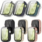Resim Huawei fit3 Akıllı Saat Kılıfı için Cam Koruyucu, PC Ultra İnce Kenarlı, Yükseklik, Şeffaf, Sertleştirilmiş Cam, Dört Köşe Tam Kılıf, Çizik ve Düşme Önleyici, Dokunmatik Ekran, Erkek ve Kadınlar için Yedek Kılıf 