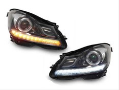 Resim Mercedes W204 C Serisi Uyumlu (Makyajlı Kasa İçin) Led Far 