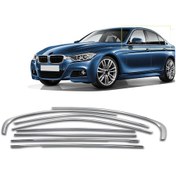 Resim Nova Krom Bmw 3 Serisi F30 Krom Cam Çerçeve Seti 8 Prç 2012 Üzeri 